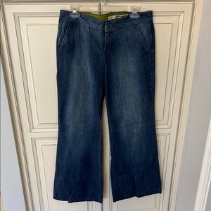 DKNY Low rise denim wide leg trouser jeans GUC